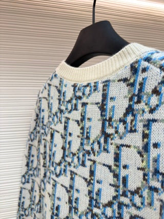 Dior Vintage Monogram Crew Neck Sweater