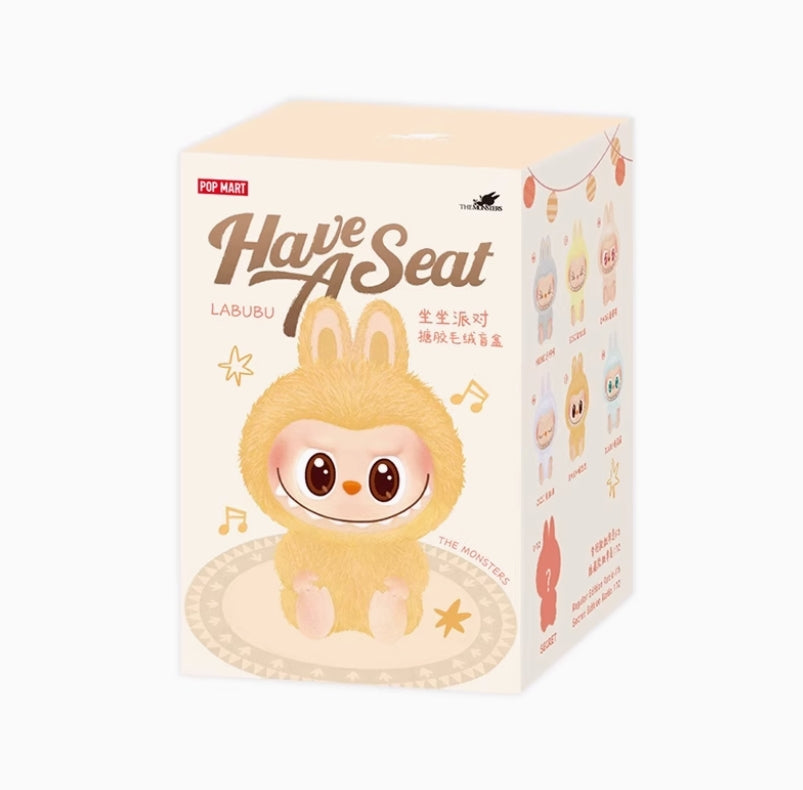 Brand new authentic Pop mart labubu V2 Have a Seat dolls
