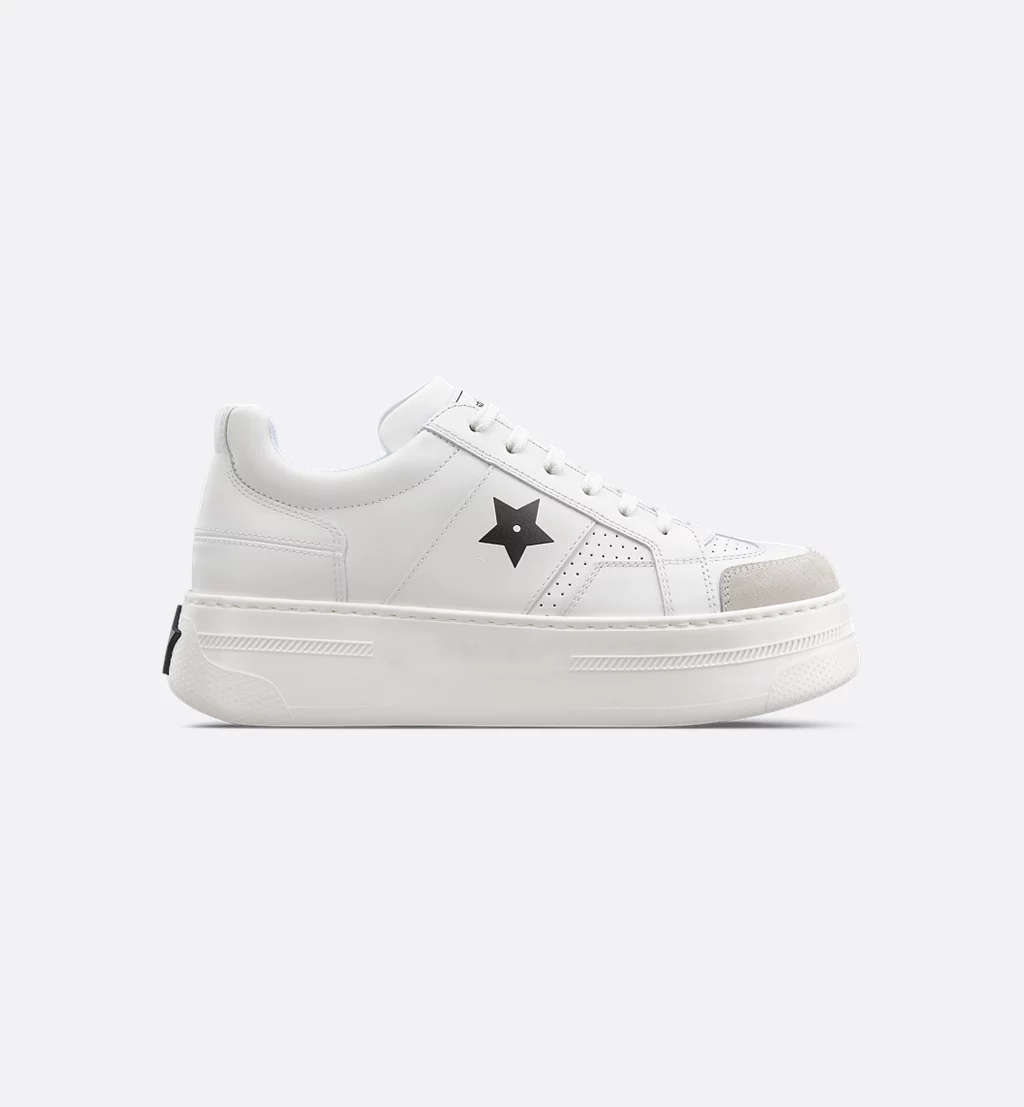 White Calfskin and Suede Calfskin