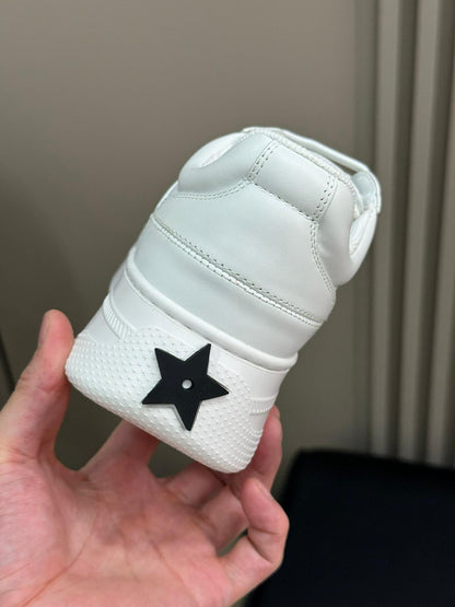 White Calfskin and Suede Calfskin