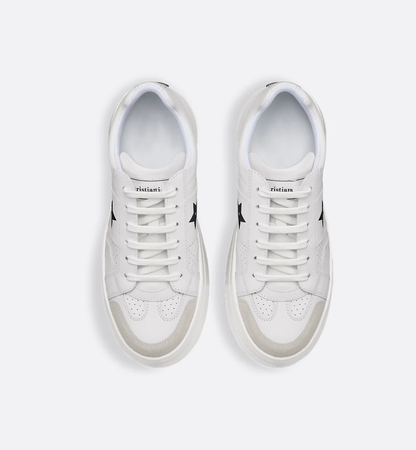 White Calfskin and Suede Calfskin