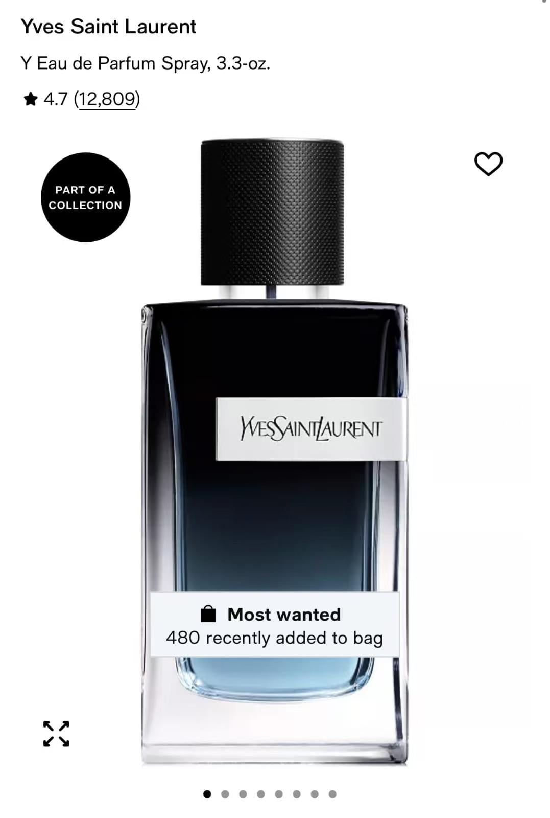 20 bottles of perfume deposit