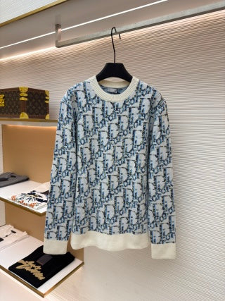 Dior Vintage Monogram Crew Neck Sweater