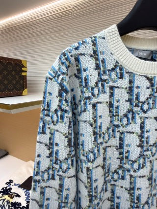 Dior Vintage Monogram Crew Neck Sweater