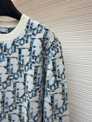 Dior Vintage Monogram Crew Neck Sweater