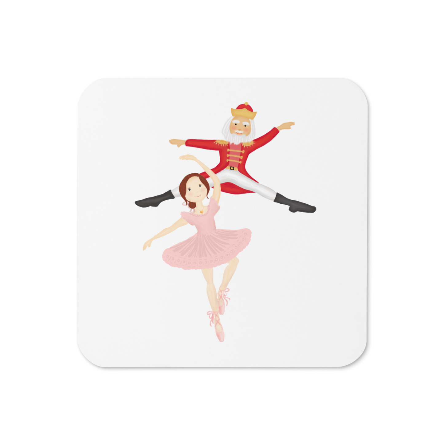 Ballerina & Nutcracker Coaster (Individual Coaster - 1 Unit)